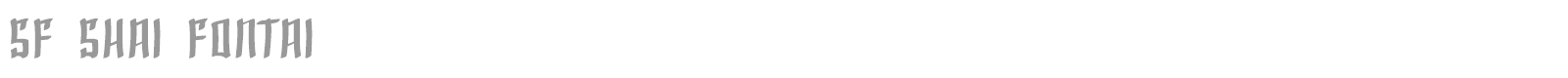 SF Shaiai font preview